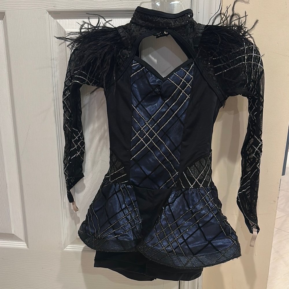 Weissman Black and Blue Kids Dance Costume